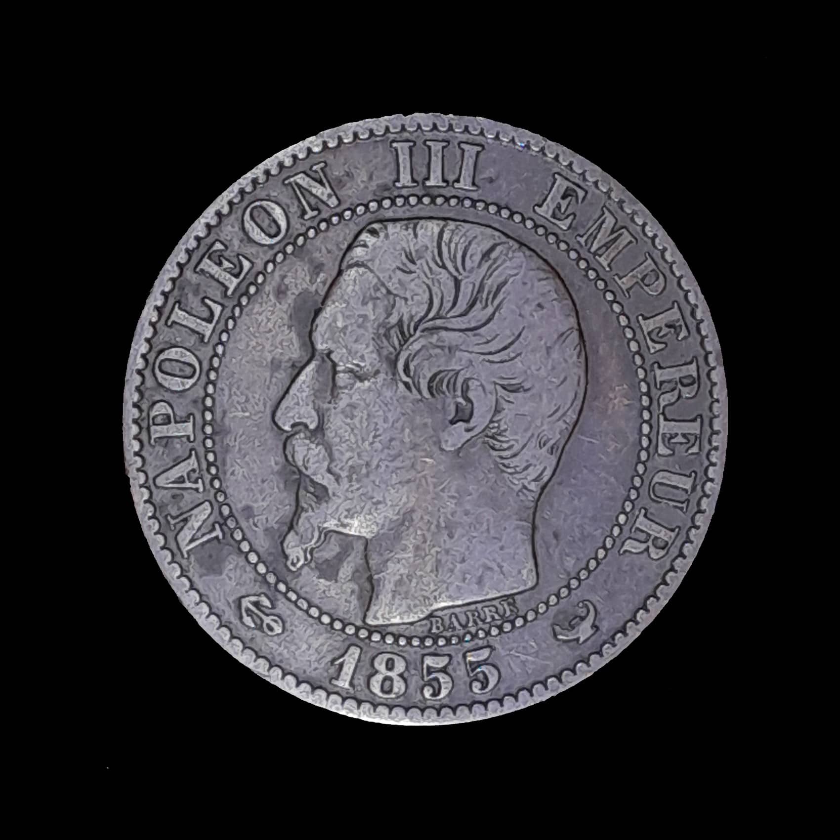 Francia 5 Centimes 1855 W MB KM 777.7