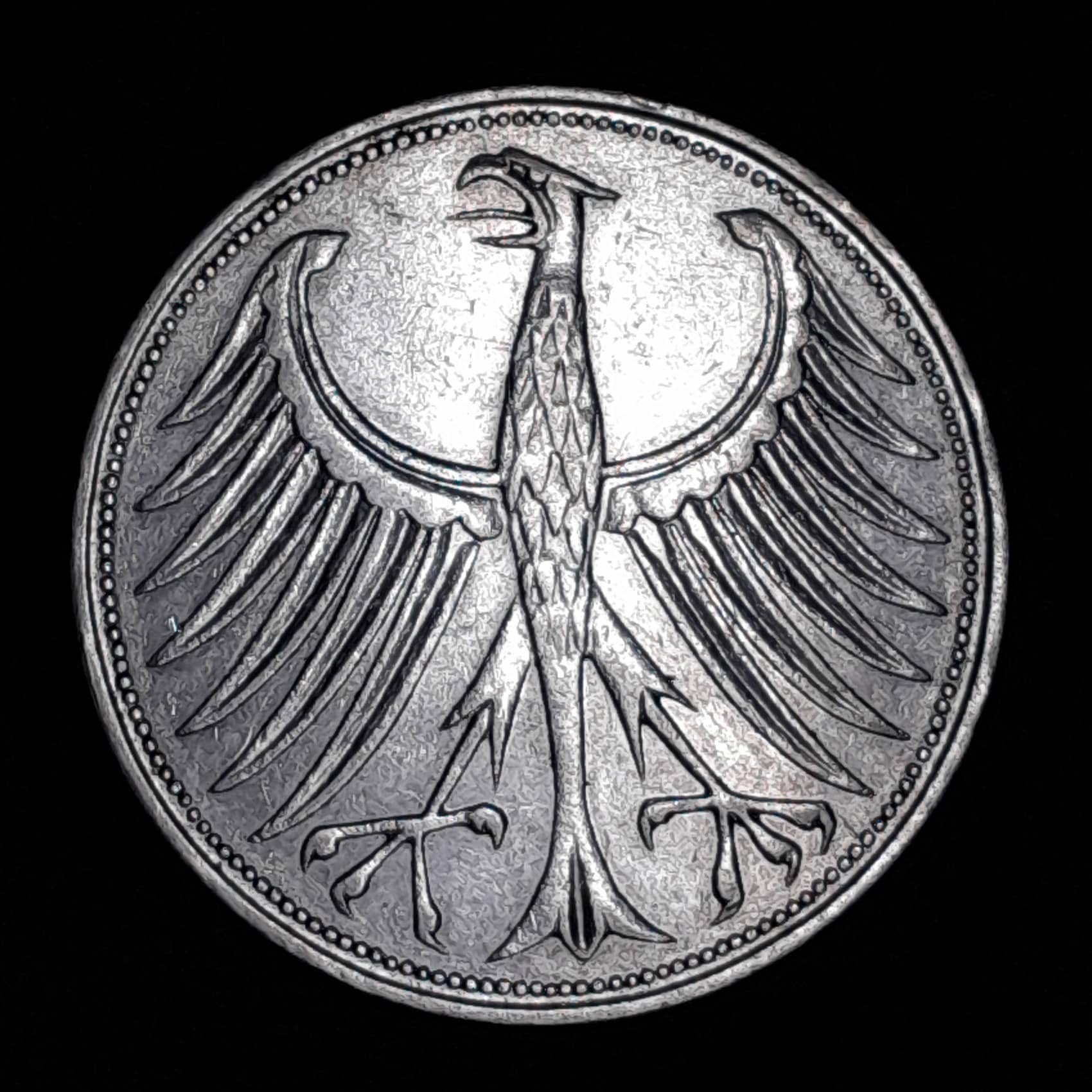 Alemania 5 Marcos 1959 D MB Plata KM 112.1