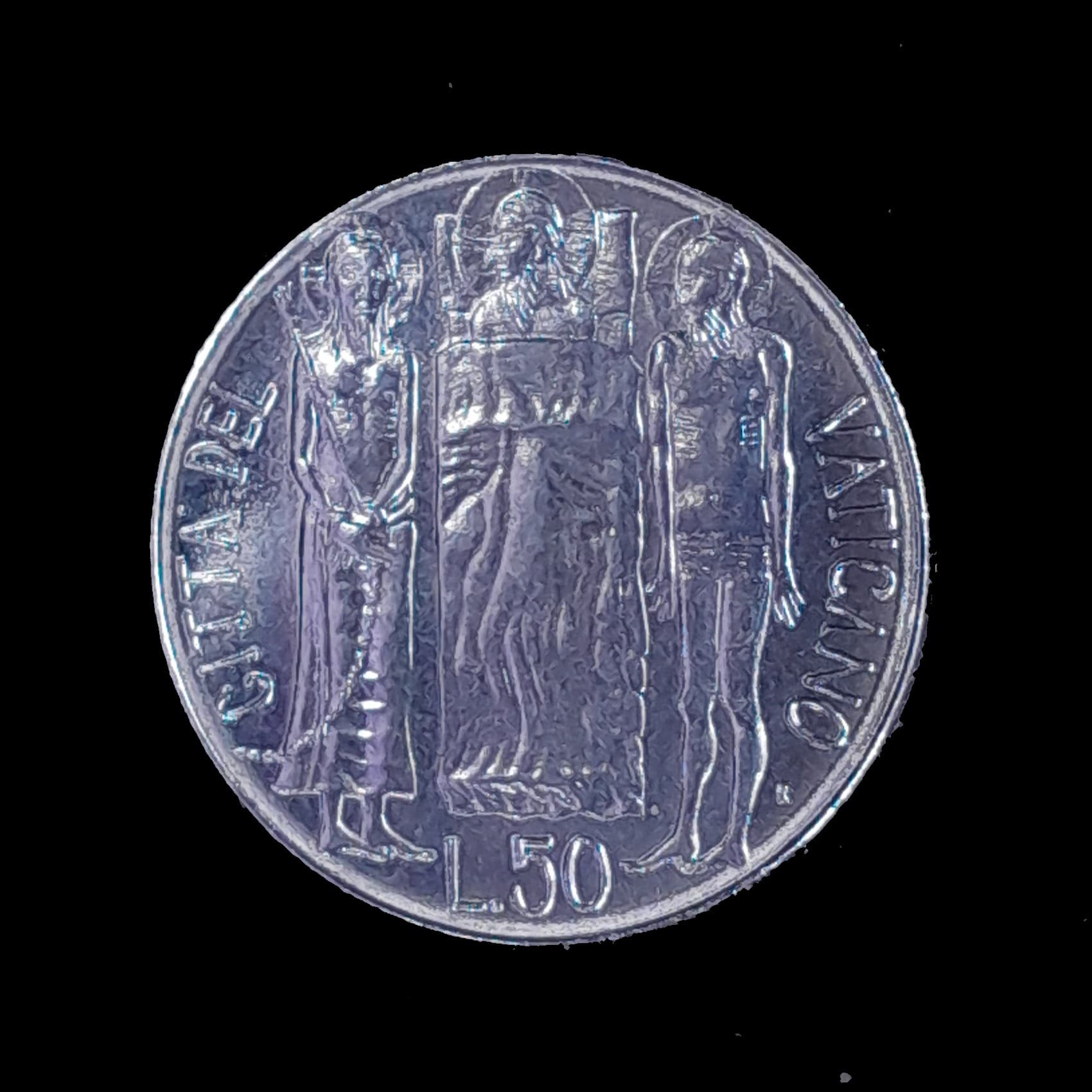 Vaticano 50 Liras 1981 SC KM 157 Juan Pablo II