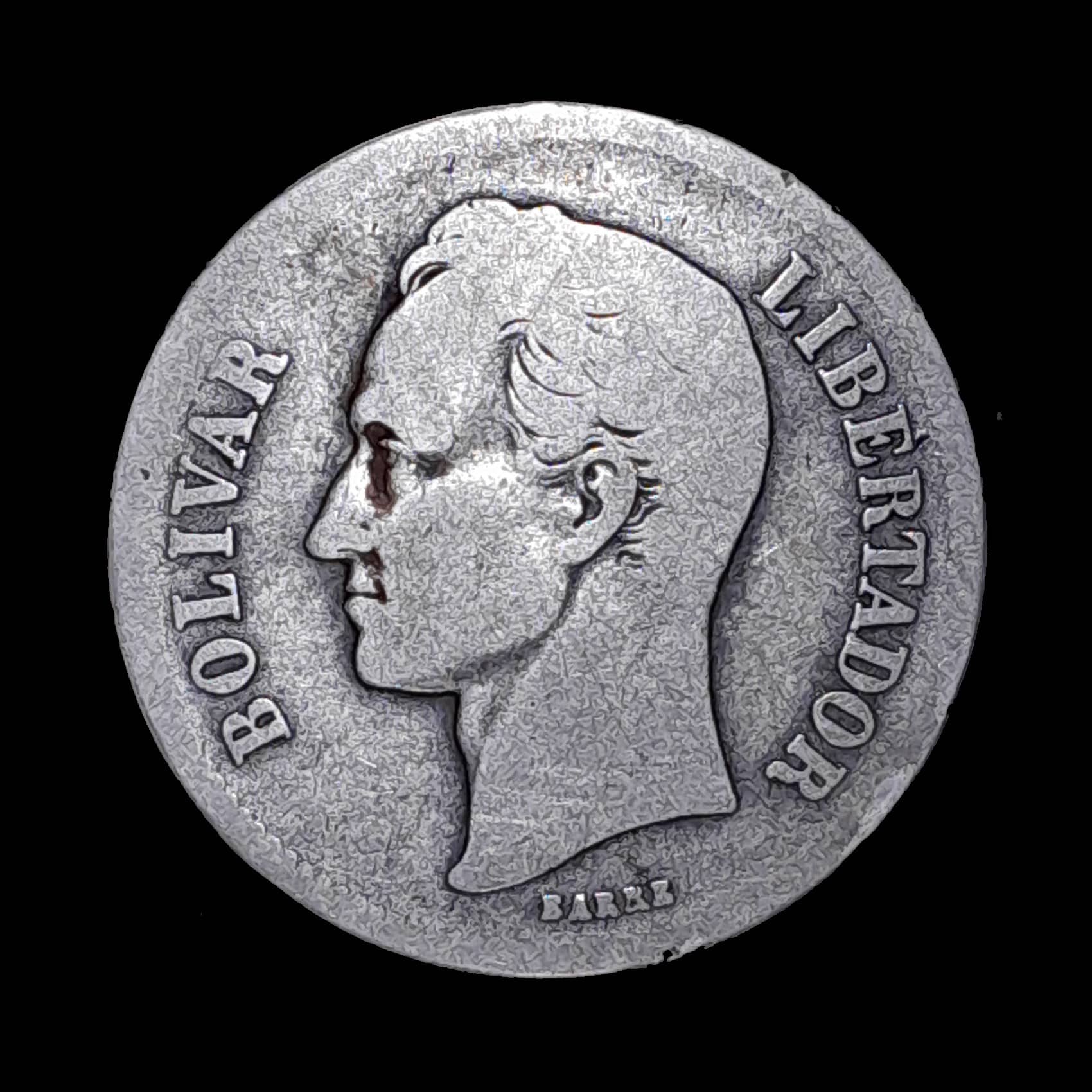 Venezuela 2 Bolívares 1935 Bueno Plata Y 23