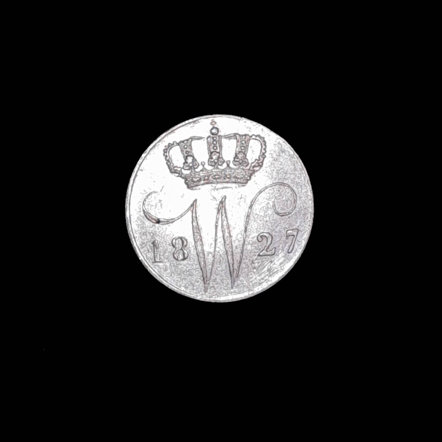 Países Bajos 5 Cents 1827 Excelente Plata KM 52