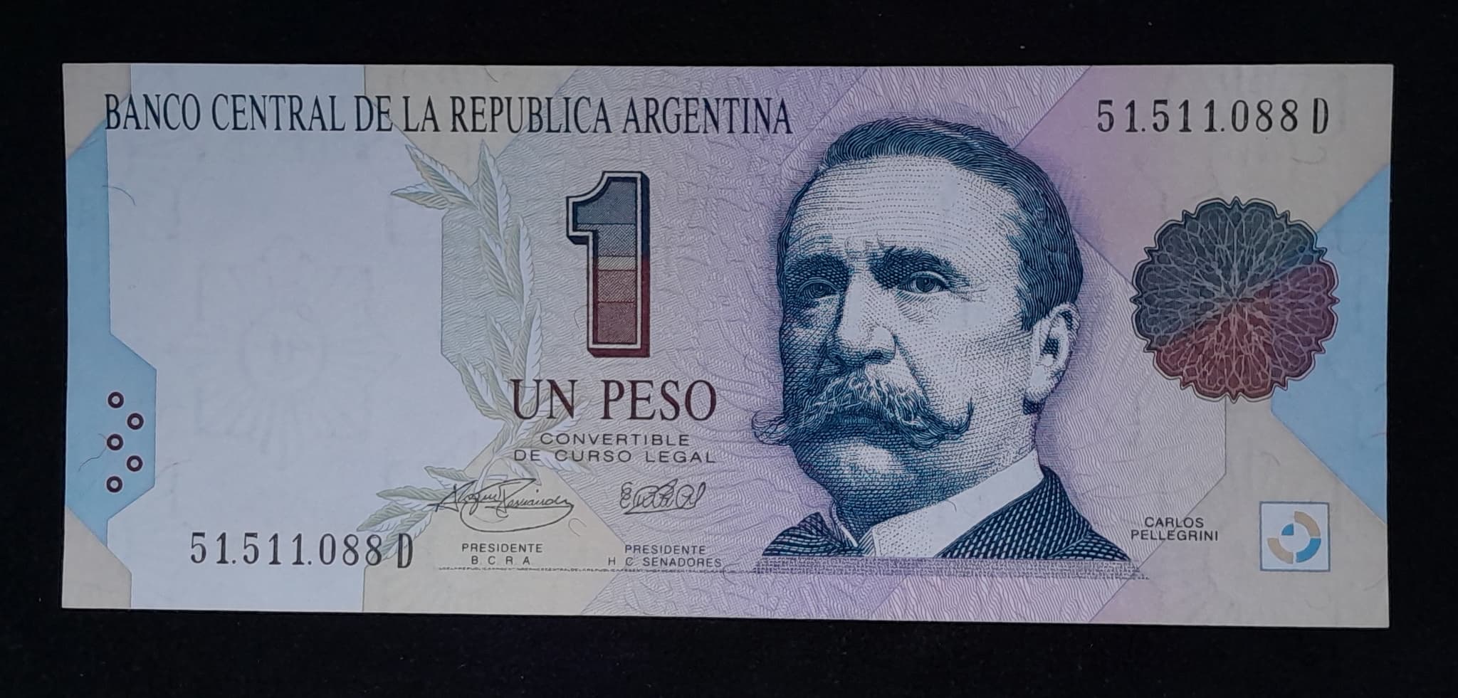 Argentina 1 Peso Convertible Serie D 1994 SC Col. 735e