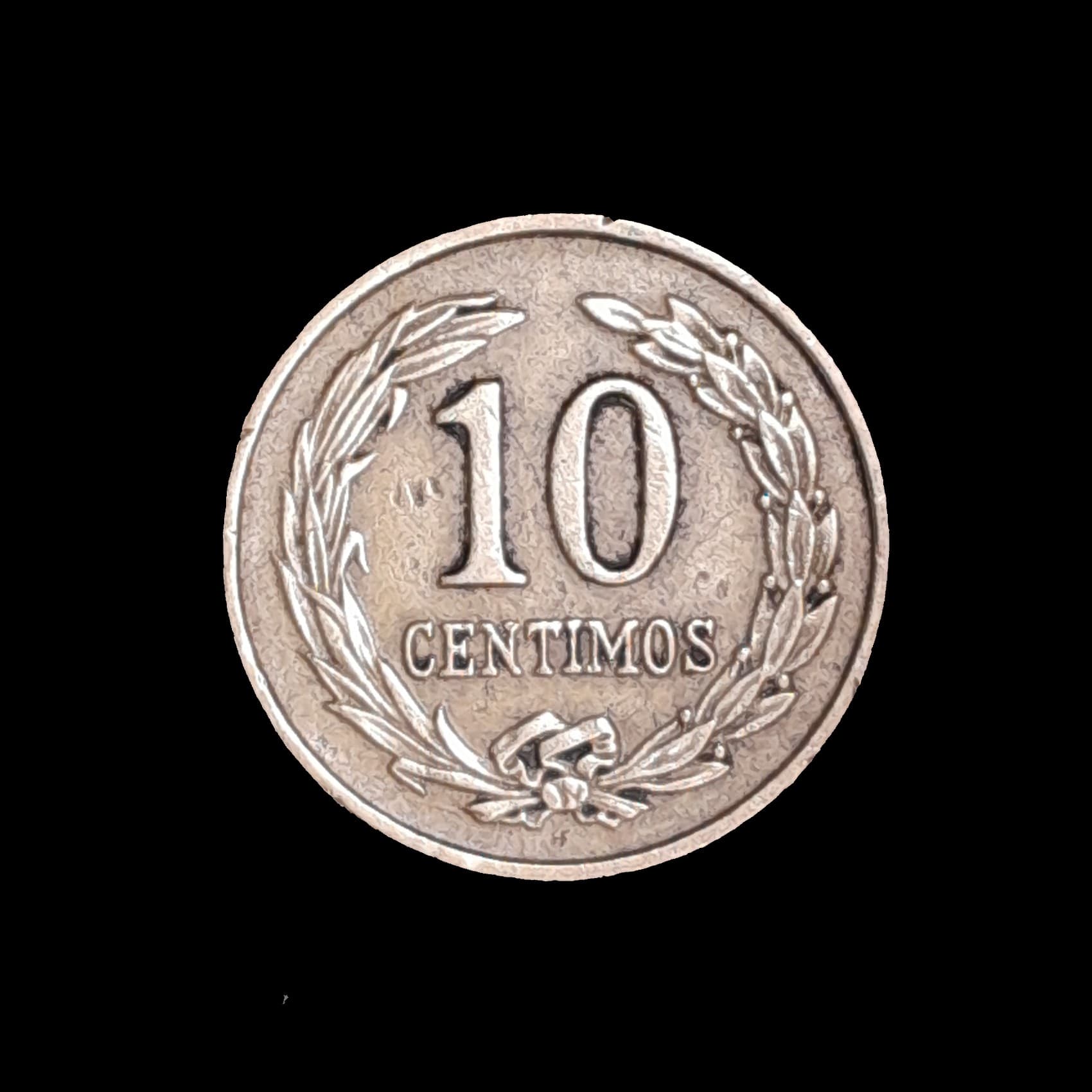 Paraguay 10 Céntimos 1947 HF Excelente KM 22 Rara