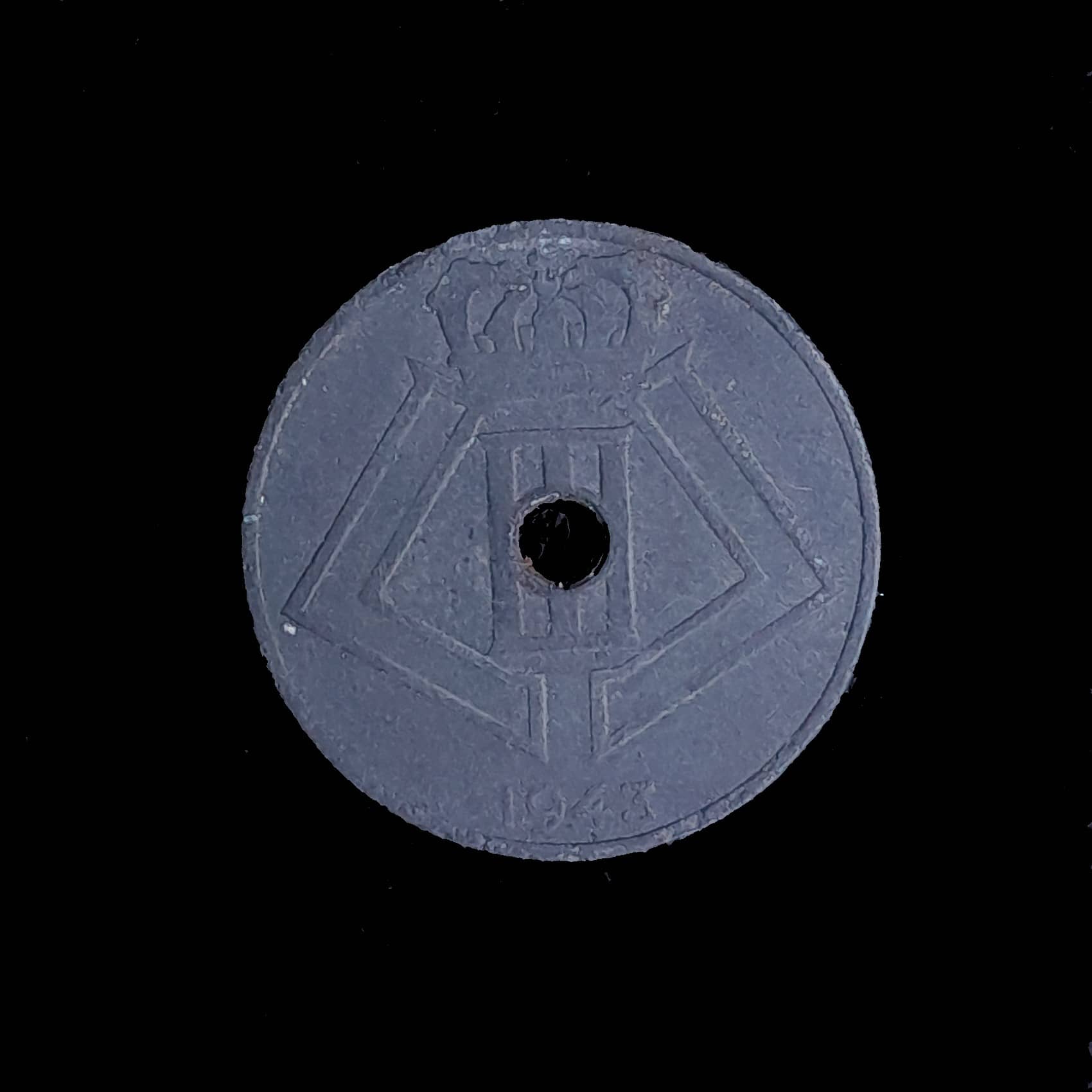 Bélgica 25 Centimes 1943 Muy Bueno KM 131 Segunda Guerra
