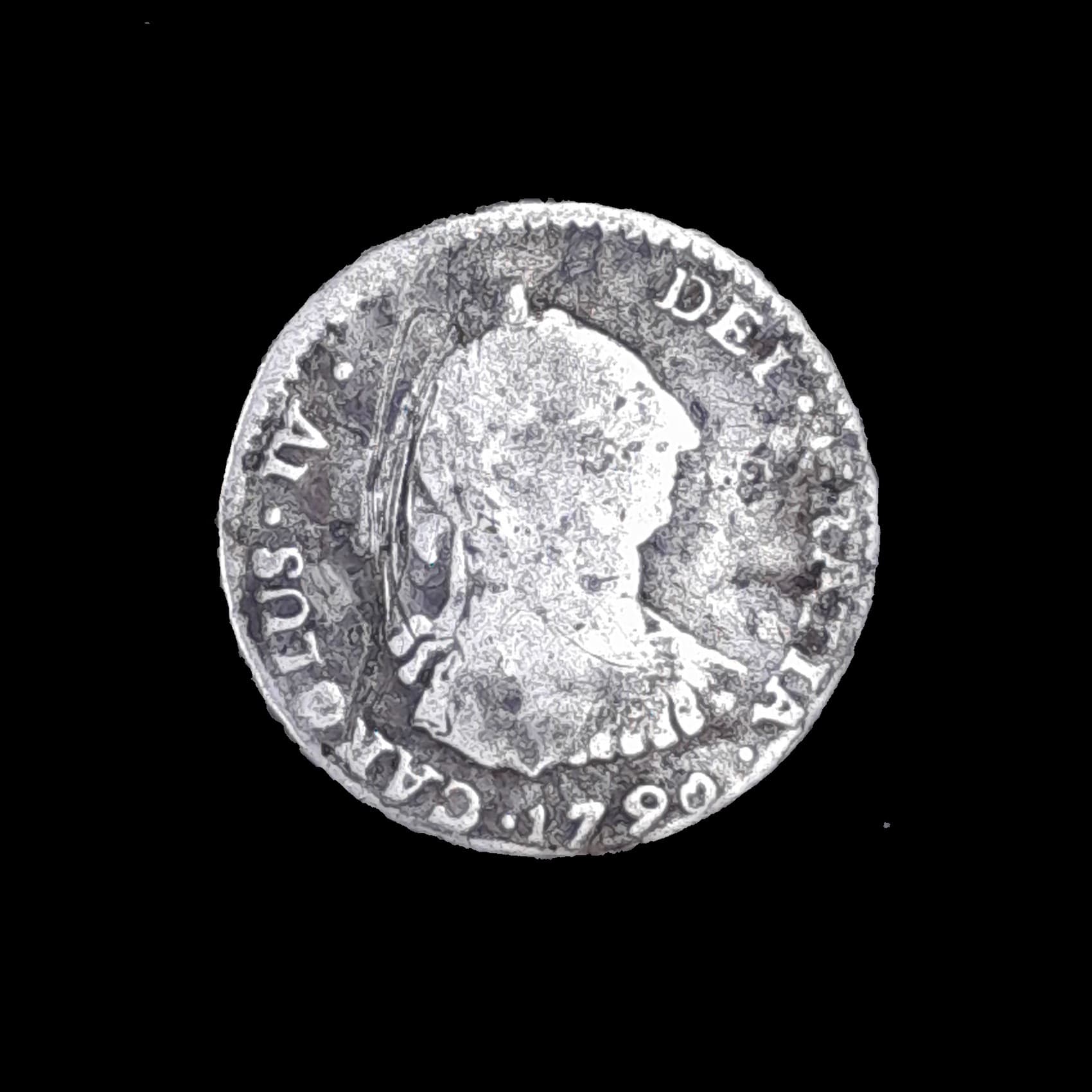Potosí 1 Real 1790 P R Bueno Plata CJ 78.2.2 Carlos IV