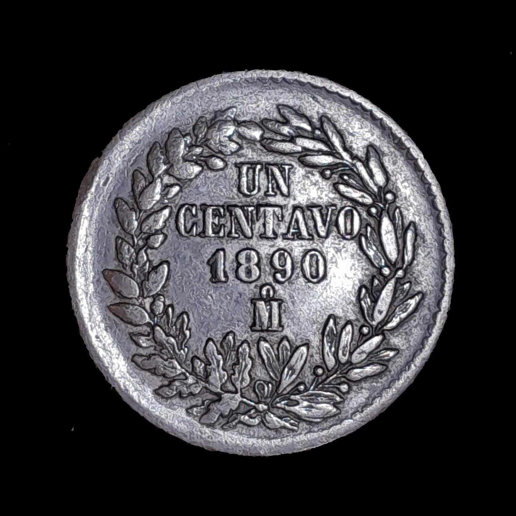 México 1 Centavo 1890 M Excelente KM 391.6