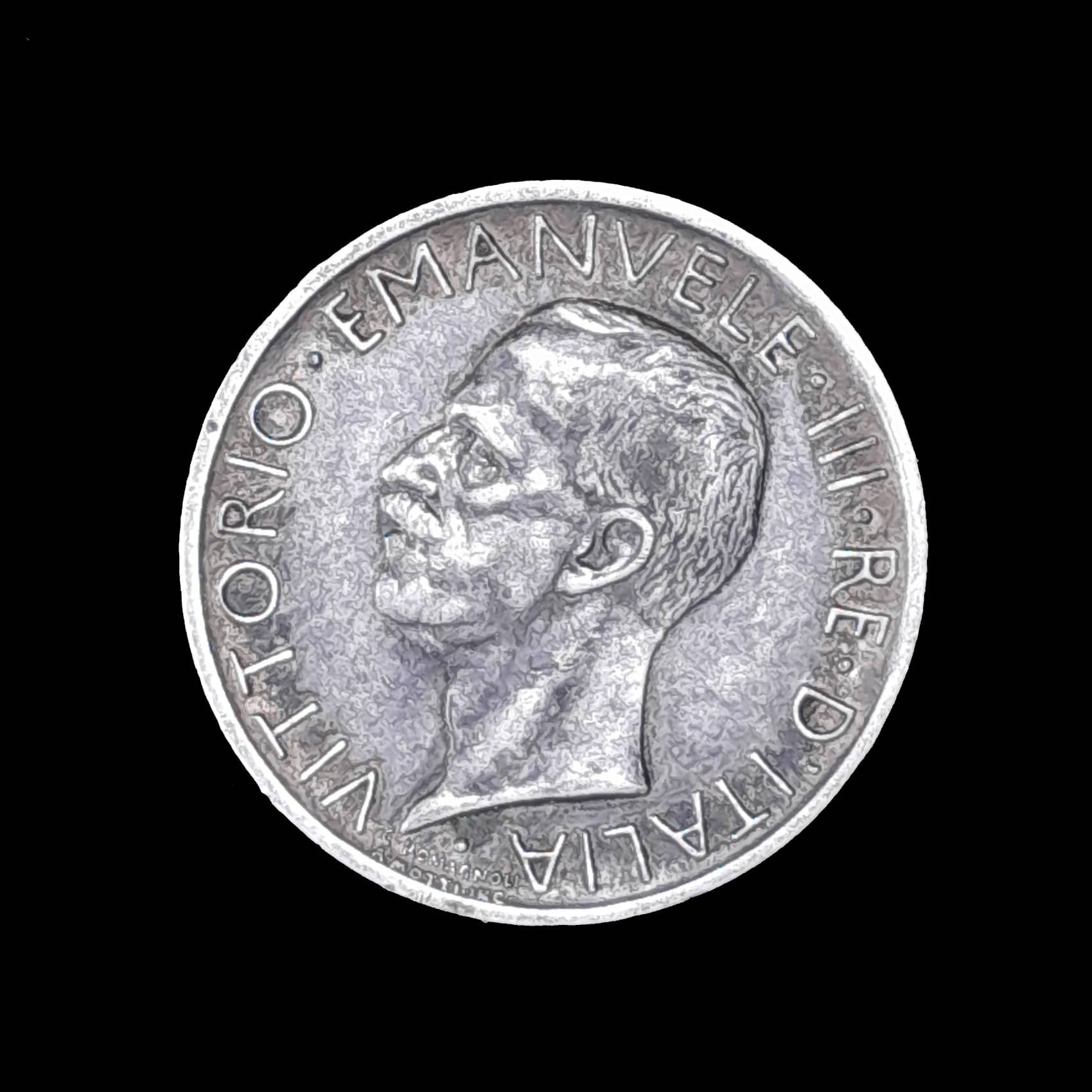 Italia 5 Liras 1927 Exc Plata KM 67.1 Victor Emanuel III