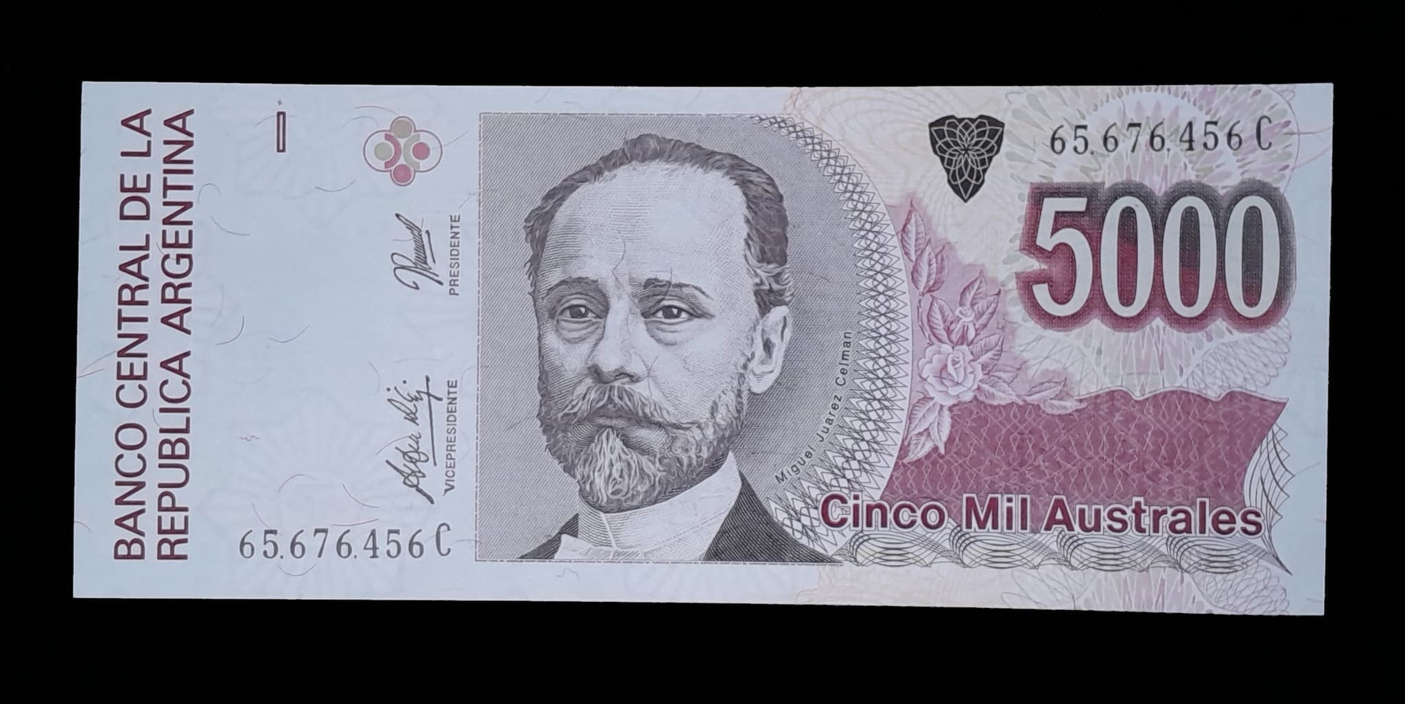 Argentina 5000 Australes 1991 Serie C SC Col. 722b