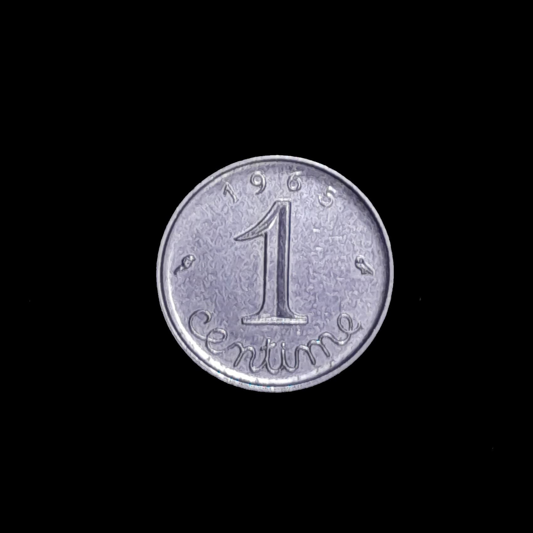 Francia 1 Centime 1965 Sin Circular KM 928