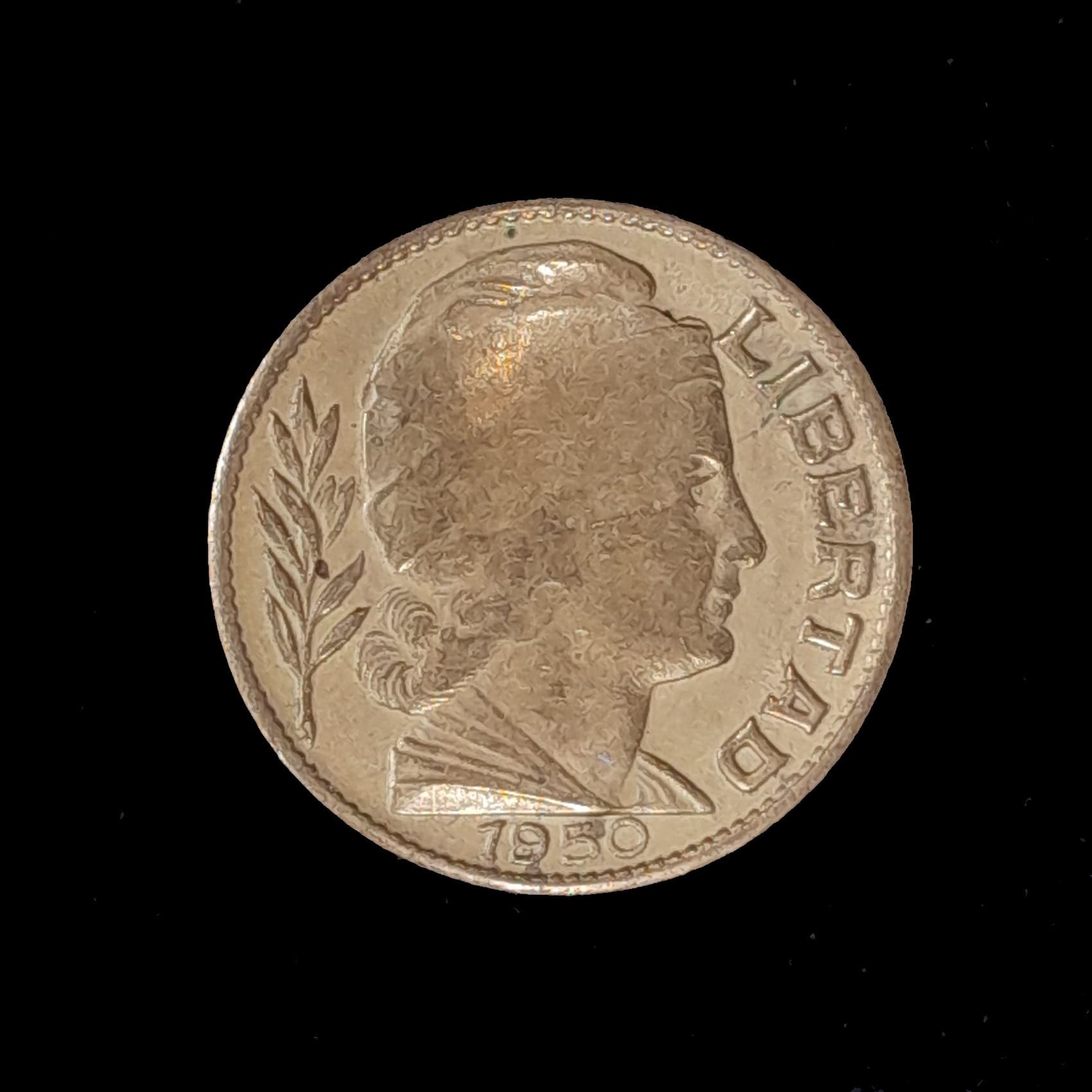 Argentina 20 Centavos 1950 Excelente CJ 204 Cuño cansado