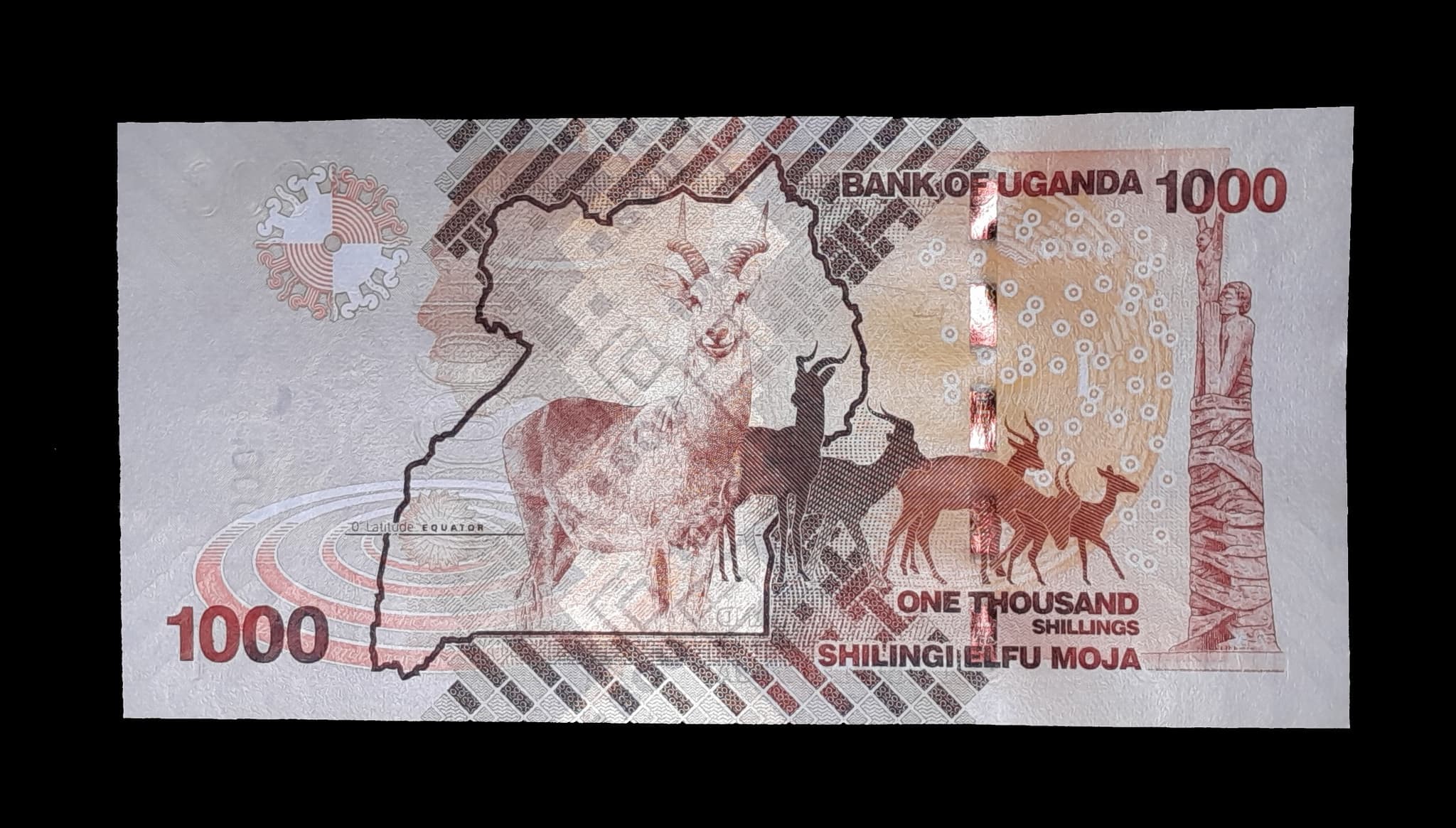 Uganda 1000 Shilling 2015 Sin Circular Pick 49