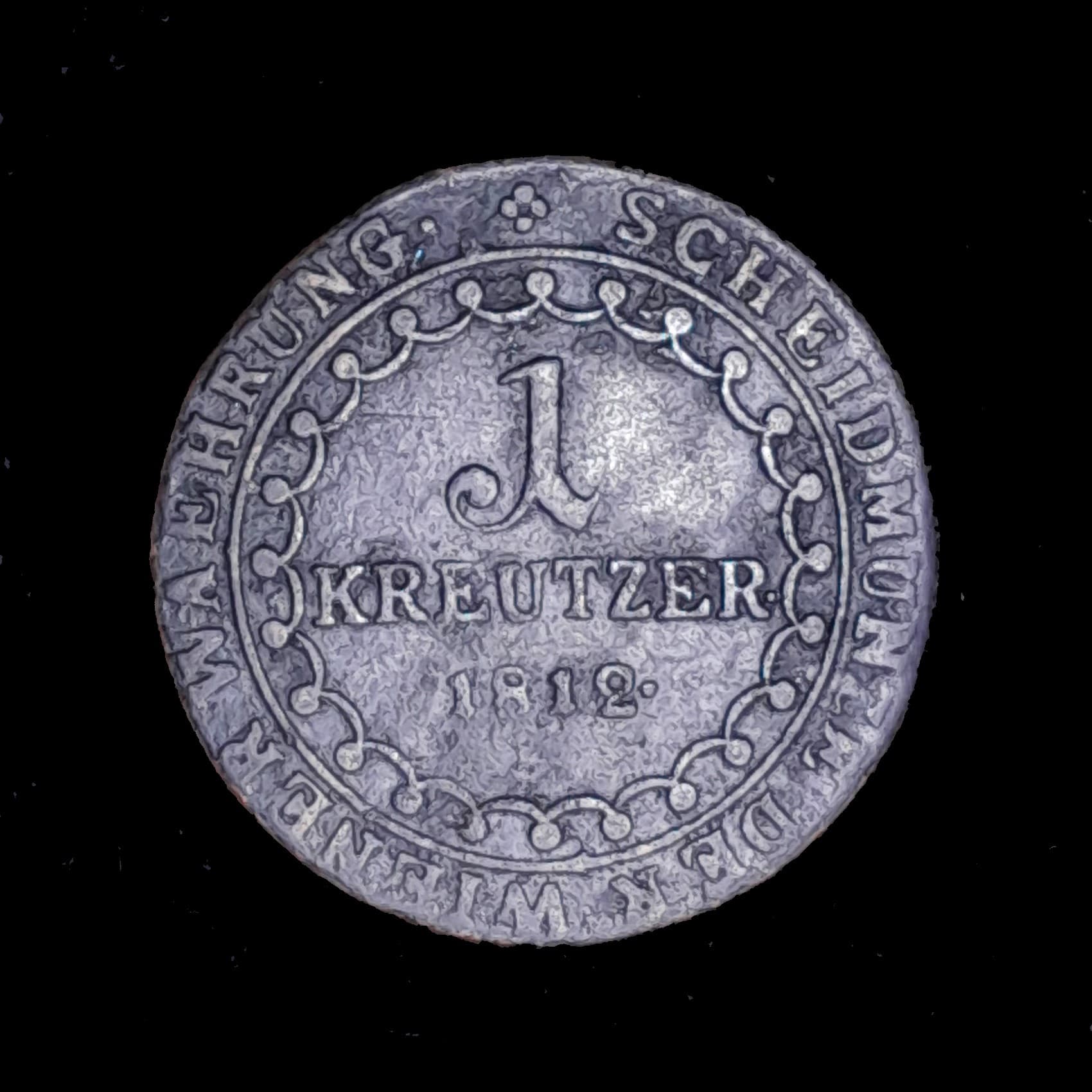 Austria 1 Kreuzer 1812 B Bueno KM 2112 Francisco II