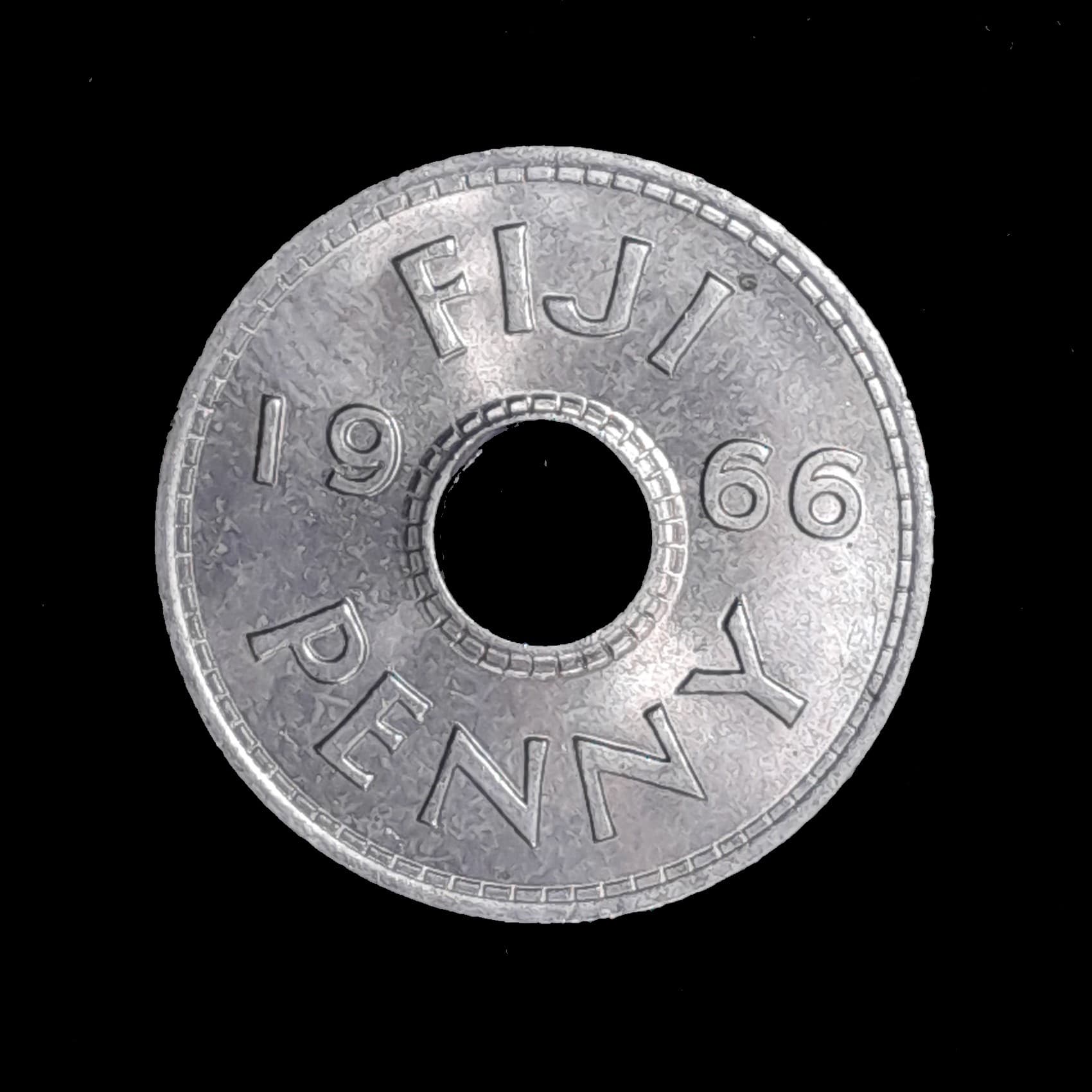 Fiji 1 Penny 1966 Sin Circular KM 21 Elizabeth II