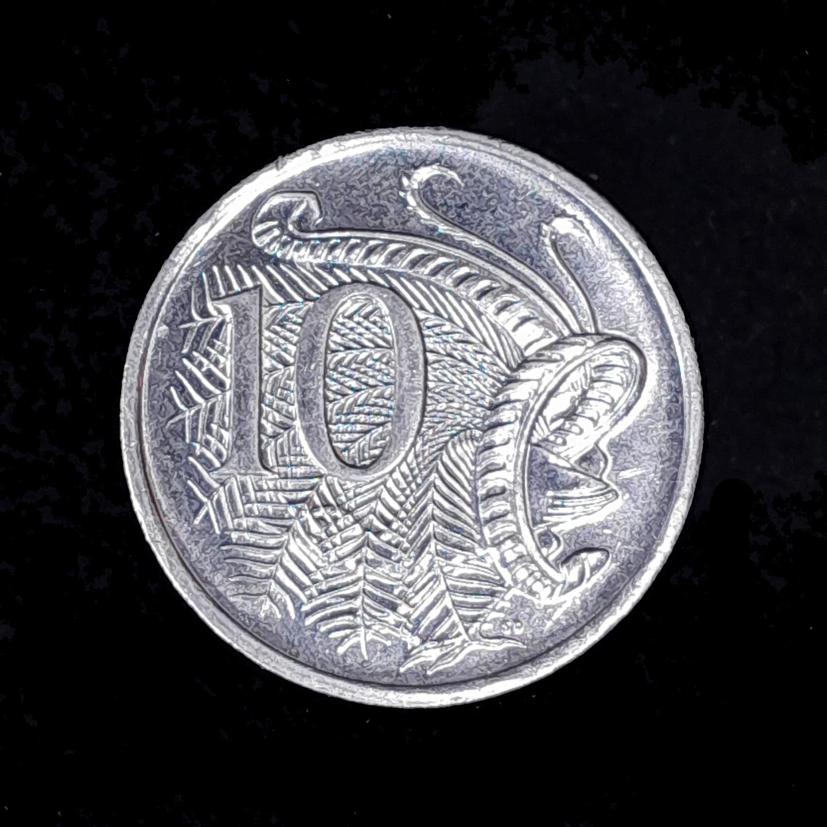 Australia 10 Cents 1988 Sin Circular KM 81 Pájaro Lira