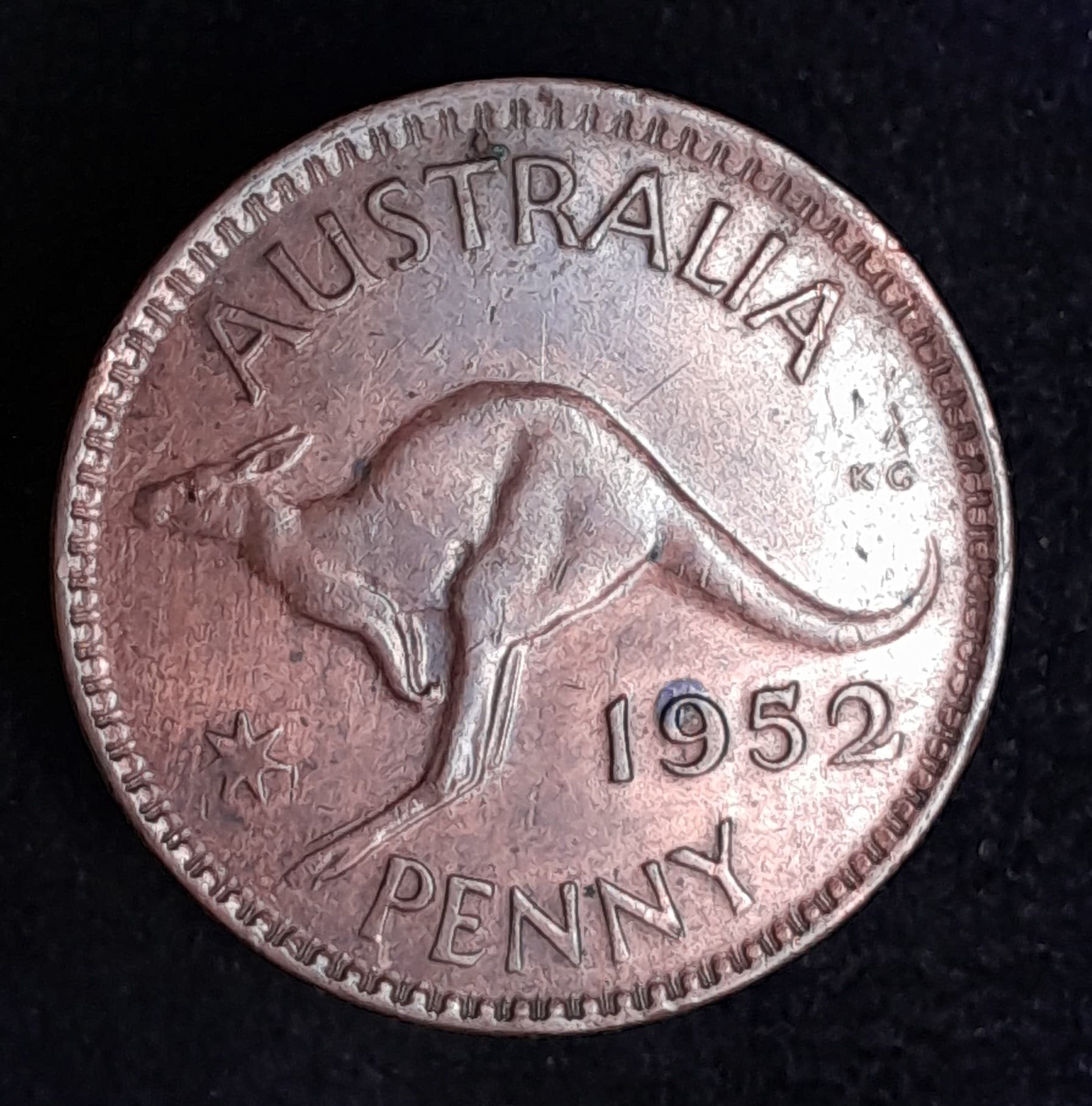 Australia 1 Penny 1952 Muy Bueno KM 43 Canguro
