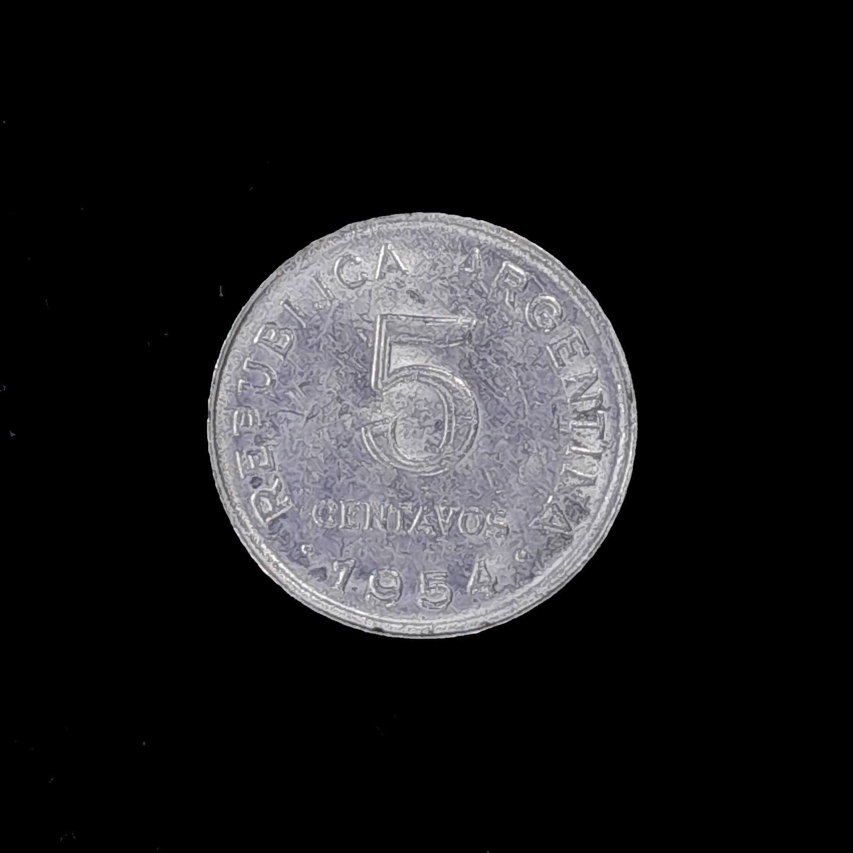 Argentina 5 Centavos 1954 Excelente CJ 249