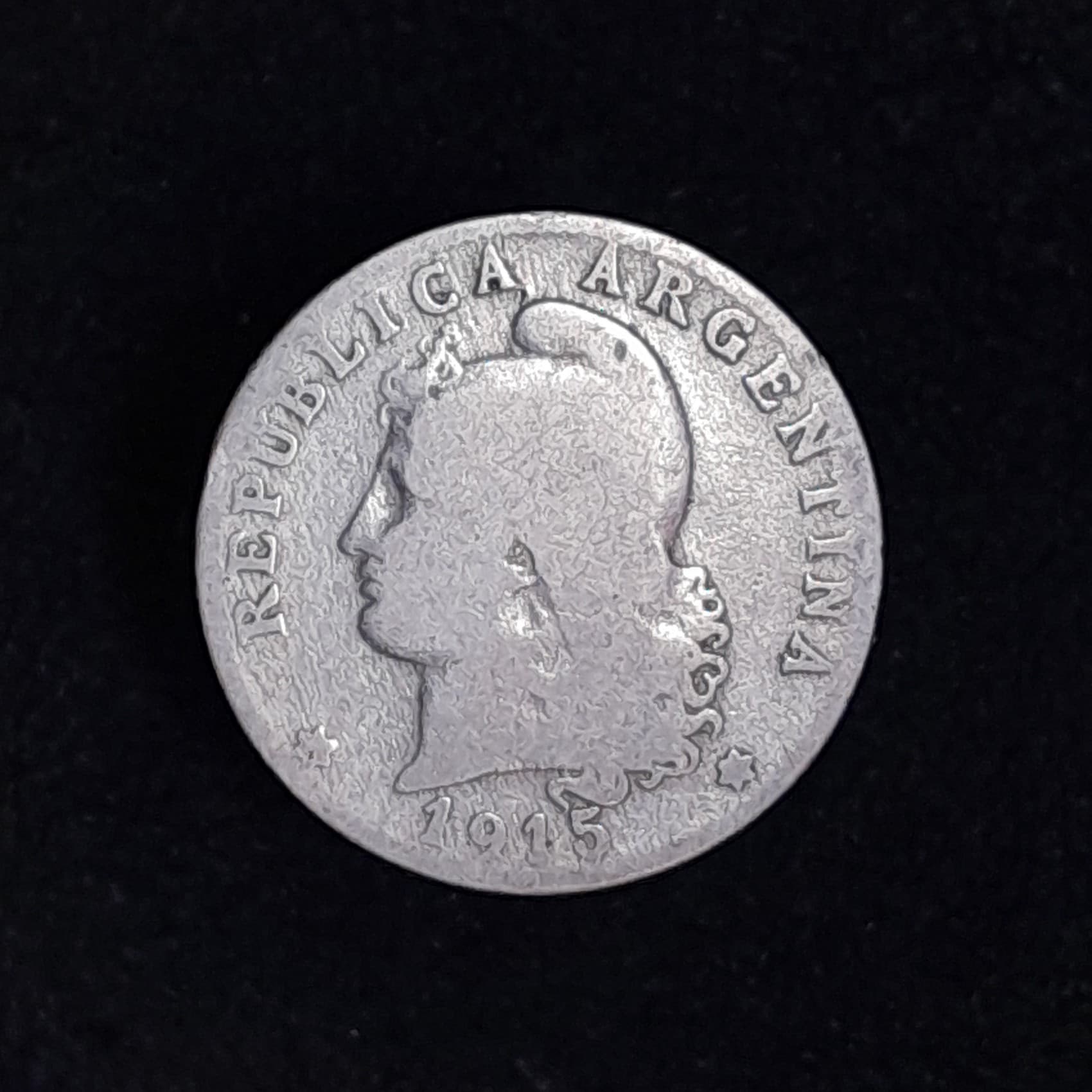 Argentina 20 Centavos 1915 Bueno CJ 66