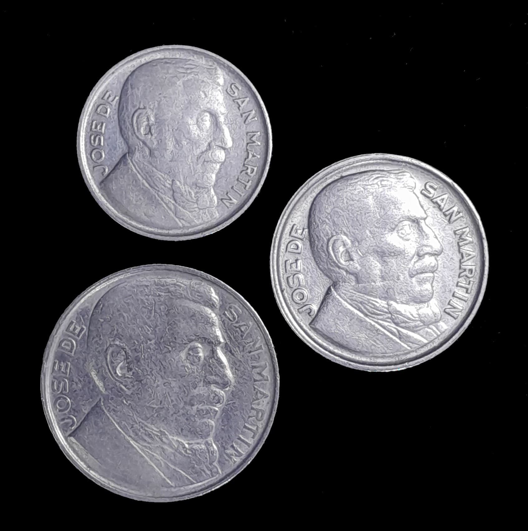 Argentina 5, 10 y 20 Centavos 1950 Exc CJ 244.2, 236 y 228