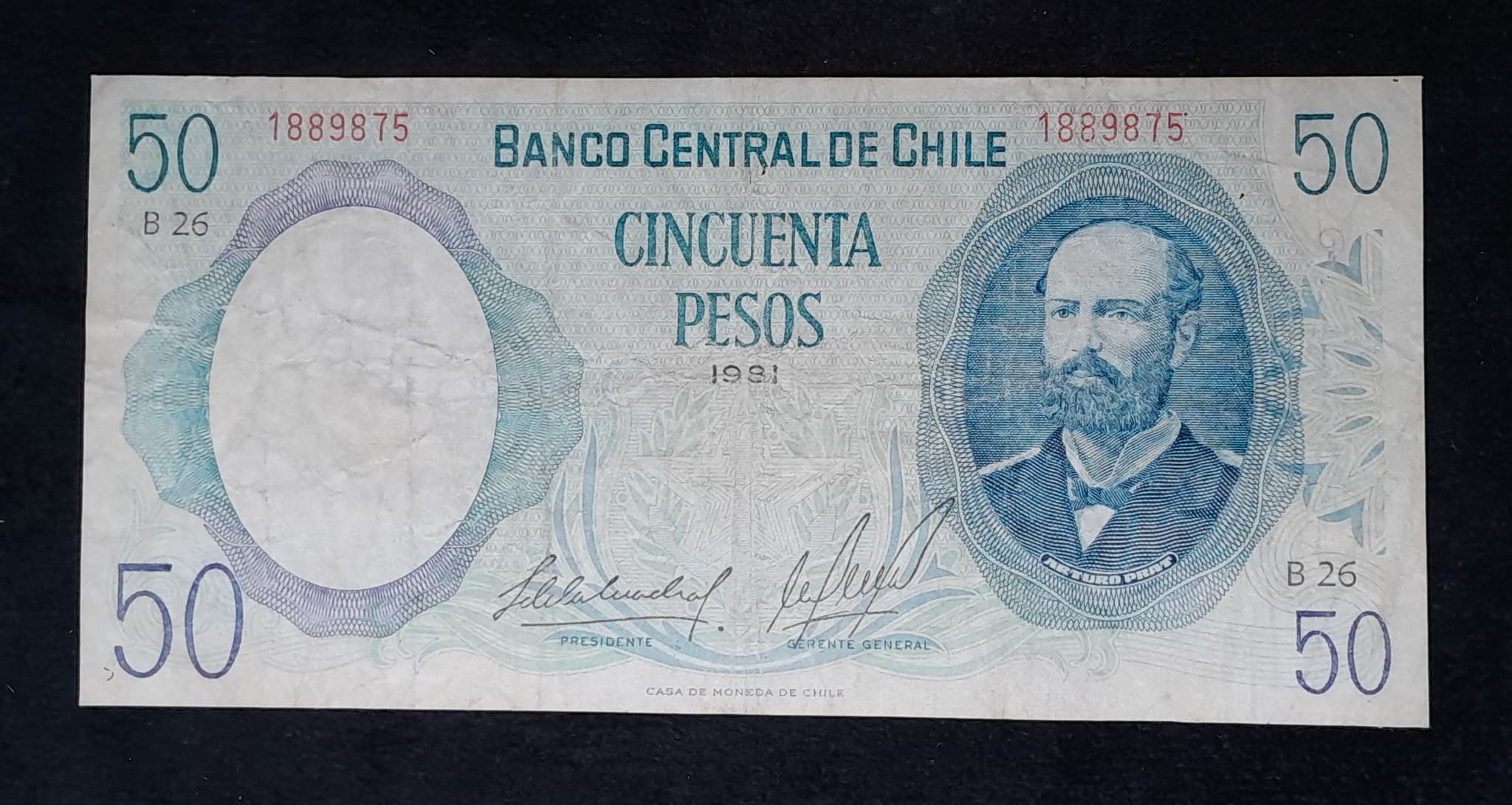 Chile 50 Pesos 1981 Muy Bueno Pick 151b