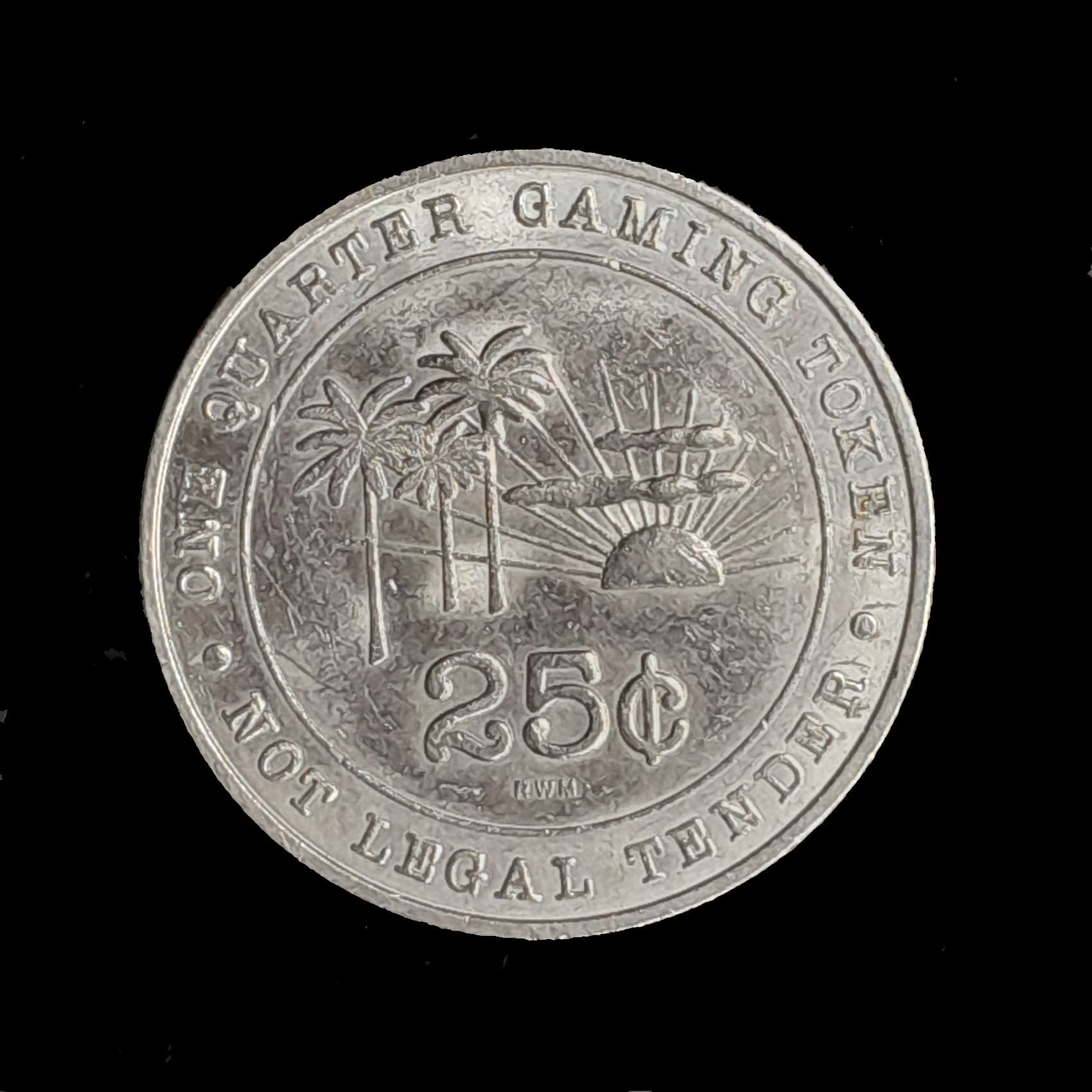 Ficha de juego Jamaica 25 Cents Sin Circular Mapa de América