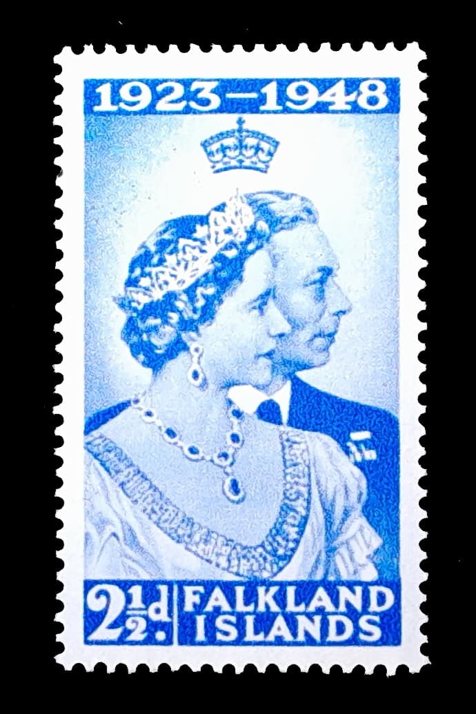 Islas Malvinas 1948 Bodas de Plata Reales Mint.Yv. 95