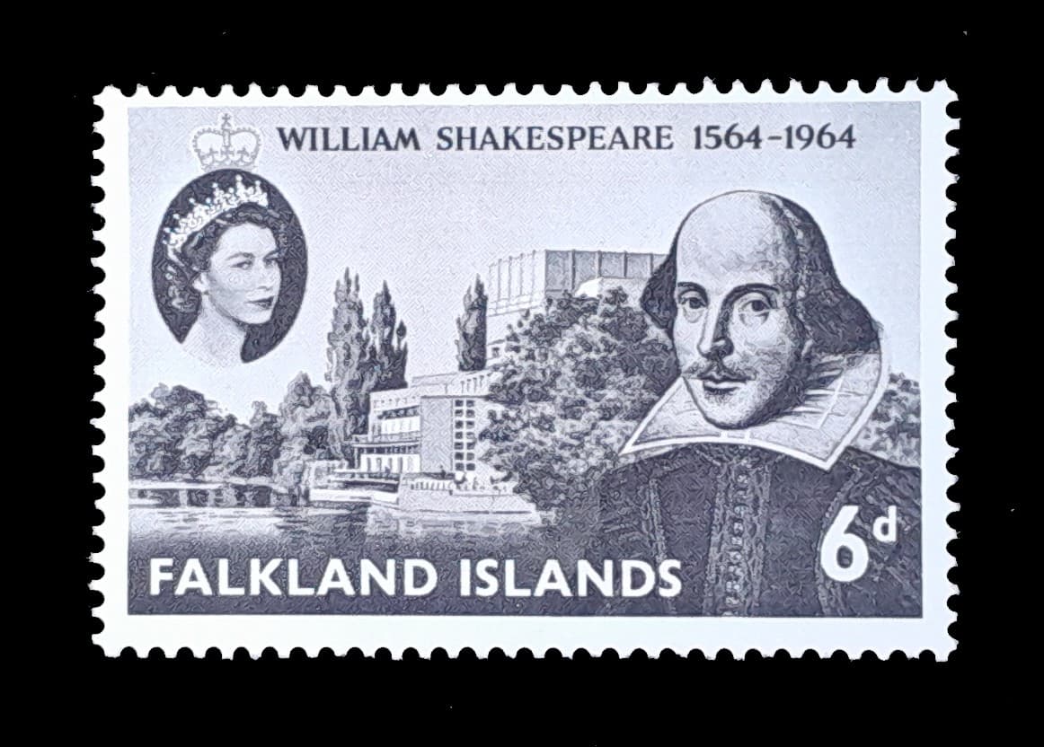 Islas Malvinas 1964 400 Años William Shakespiare Mint. Yv. 143